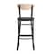 Flash Furniture Black Vinyl Seat Barstool with Natural Wood Back XU-DG6V6BV-NAT-GG - alternate 4